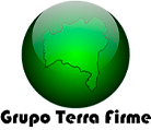 logo de um globo verde com um título Grupo Terra Firme