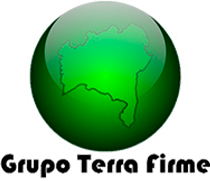 logo de um globo verde com um título Grupo Terra Firme